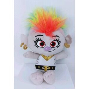 Punk Trolls DreamWorks World Tour Queen Barb Kids Soft Plush Stuffed 8"